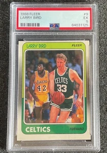 1988 Fleer Basketball #9 LARRY BIRD CELTICS HOF’er PSA EX 5 - Picture 1 of 8