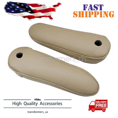 For Lexus RX300 1999 2000 2001 2002 2003 Seat Armrest Cover Lid Leather Beige - Image 1 of 4