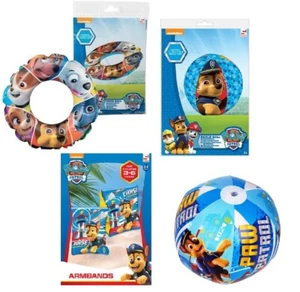 PAW PATROL Kids Inflatable Swim Ring Armbands Beach Ball Summer Fun Outdoor Toys - Picture 1 of 8