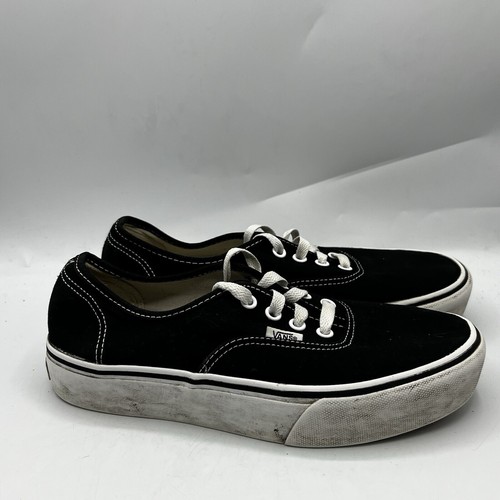 Scarpe da skate Vans Era nere bianche da uomo taglia 7 sneakers in tela VN 000EWZBLK