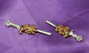 pair of japanese sword menuki for katana wakziashi and tanto tsuka koshirae - Picture 1 of 9