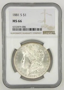 1881-S Morgan Silver $ NGC MS 66 with Display Box (no key) - Picture 1 of 11