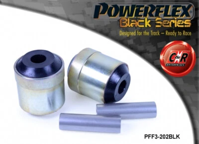 Boccole Frnt Tirante Powerflex Serie Nera per Audi A6 C5 98-01 PFF3-202BLK - Immagine 1 di 4