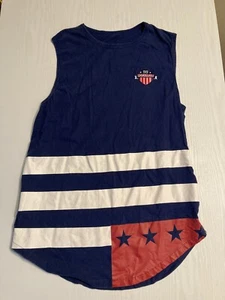 Rocawear Flag Tank Top Medium Red White & Blue Hip Hop Streetwear Y2K - Picture 1 of 11