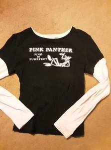 Women Pink Panther Pajamas set size junior large - Picture 1 of 2