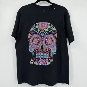 T-shirt grafica Expressate Cancun Riviera Maya Calavera Face taglia large Artsy - Foto 1 di 9