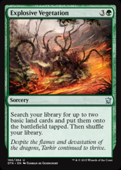 MTG Dragons of Tarkir - Explosive Vegetation (x4) NM - Image 1 of 1