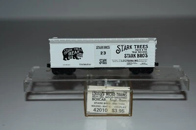 Coche de carga escala N Kadee 42010 Stark Bro's Stark Trees 40' puerta única 23 C8080 Foto 1 de 2