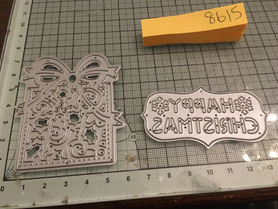 Trimcraft happy Christmas & present die set ref8615    SALE - Image 1 of 1