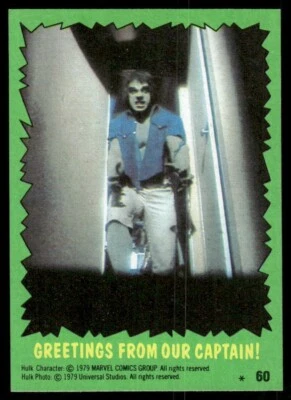 The Incredible Hulk 1979 TV Show Topps Card #60 (NM) - Image 1 of 2