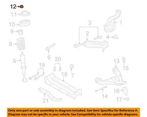 FORD OEM Front Suspension-Upper Bracket Nut W704790S440 - Picture 1 of 2