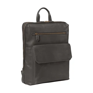 Johnston & Murphy Rhodes Commuter Backpack - Black Full Grain Leather - Picture 1 of 5