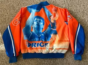 Vintage 90s Mark Price Cleveland Cavs Chalk Line Fanimation Jacket Size XL - Foto 1 di 12