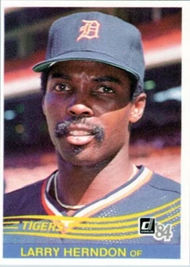 1984 Donruss #349 Larry Herndon Detroit Tigers - Picture 1 of 2