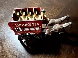 Vintage Lesney Models Of Yesteryear Lipton's Tea Horse Drawn Double Decker - Picture 1 of 4