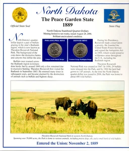 North Dakota Quarters P&D 2006 (Postal Panel Collection) PCS - Picture 1 of 2