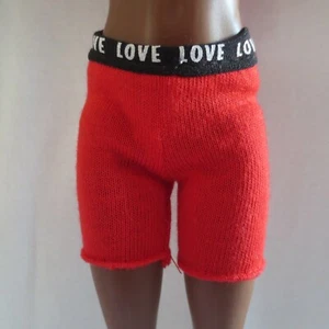 NEW! 2020 Barbie Extra Doll Red & Black "LOVE" Shorts ~ Fashionista Clothing - Picture 1 of 6