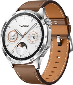 Genuine Huawei Watch GT 4 46mm IOS Android Smart Watch ~ Leather Brown - Picture 1 of 7