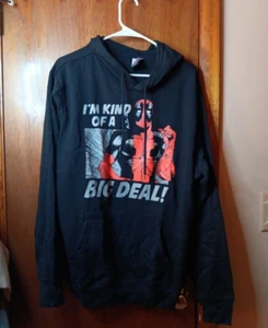 Deadpool Men's Pullover Graphic Print Hoodie Black Large - Picture 1 of 2