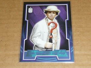 2015 Topps DOCTOR WHO BLUE PARALLEL /199 THE SEVENTH DOCTOR #7 J3354