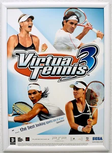 Virtua Tennis 3 RARO PS3 XBOX 360 42 cm x 59 cm poster promozionale - Foto 1 di 2