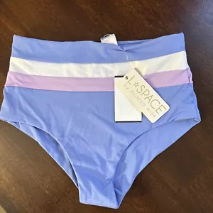 NWT - L*SPACE Portia Stripe Bikini Bottom Size: S MSRP $99 Beach Vacation Swim - Picture 1 of 10