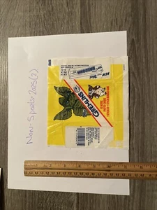 1984 Topps Yellow Gremlins EMPTY Wax Pack Wrapper -ART WORK  Wrapper Only - Picture 1 of 1