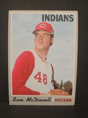 1970 Topps #650 Sam McDowell INDIANS - Image 1 of 2