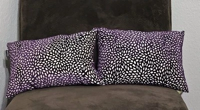 Almohadas CASA DECOR HOME con cremallera, terciopelo púrpura/ciruela, inserto de pluma de pato Foto 1 de 4