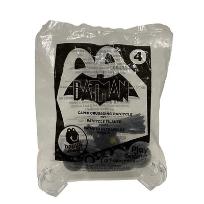 Batman 2013 McDonald's Happy Meal Juguete # 4 Caped Crusading Batcycle DC NUEVO Foto 1 de 4