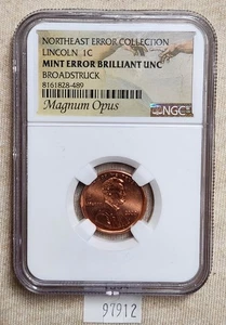 WPCoins ~ 2000 Lincoln Cent Error Broad Struck NGC Slab RED - Picture 1 of 4
