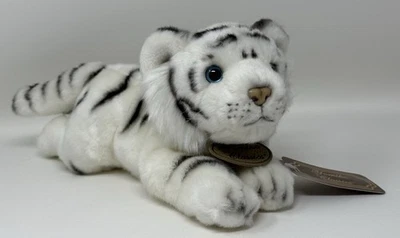 Russ Yomiko Blanco Tigre Rayas Cachorro Peluche Animal Suave Juguete Gatito Gato 11” Foto 1 de 4