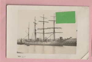 Sailing ship - Wendur at Barry docks. Shipping Postcard. - Picture 1 of 1