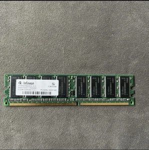 Infineon 512MB PC3200U-30331-A0 HYS64D64300HU-5-C RAM Speichermodul - Bild 1 von 2