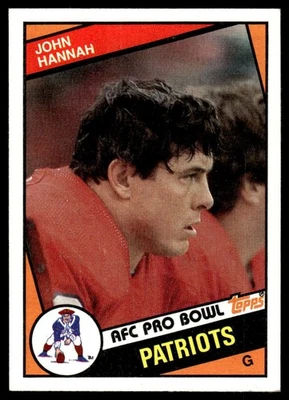 1984 Topps Football Card John Hannah New England Patriots #137 NM - Image 1 of 2