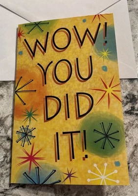 Felicitaciones lo hiciste graduación etc. Tarjeta de felicitación Stockwell de 5”x7,75” Foto 1 de 4