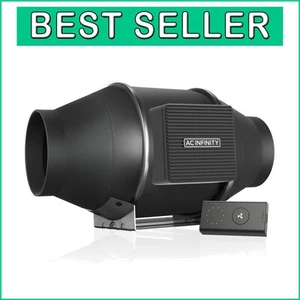 Compact 4" Exhaust Fan with Speed Controller - Perfect for Kitchens & Grow Tents - Picture 1 of 11