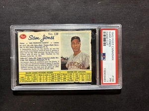 1962 Post Canadian Hand Cut grade 1 #138 Sam Jones - Picture 1 of 2