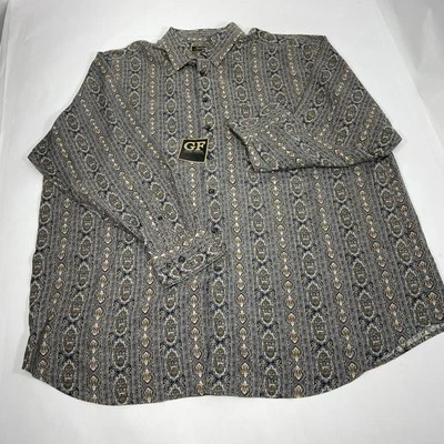 Camisa George Foreman Signature Collection Seda Abotonada 2XB Grande y Alta Foto 1 de 4