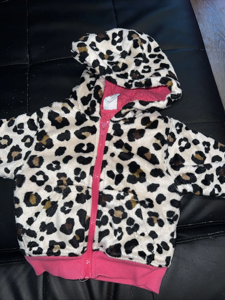 Chaqueta polar con estampado de leopardo talla 12 meses para bebé niña más saludable Foto 1 de 1