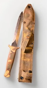 VINTAGE Gerber Guardian II camo Fixed Blade Dagger W/Sheath USED A71695 RARE - Picture 1 of 22