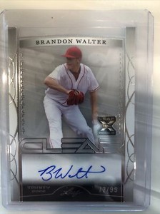 2022 Leaf Trinity Clear Silver Auto /99 Brandon Walter Red Sox