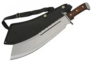 Machete | Rite Edge 13" Hackbeil Klinge Full Tang braun Holzgriff + Scheide - Bild 1 von 7