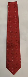 Tom James Royal Classic Neck Tie Red - 100% Silk NWT - Picture 1 of 4