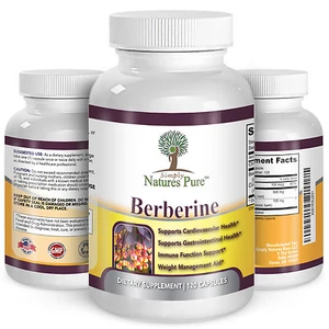 Berberine HCl 500mg Premium - 120 capsules - 2 Month Supply - Picture 1 of 4