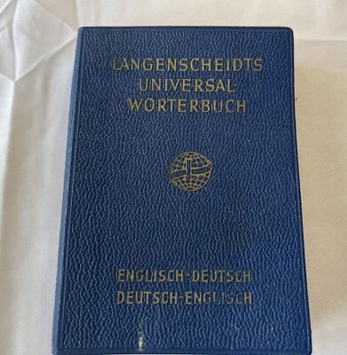 Deutsch to English Dictionary Langenscheidt's Pocket book 1956 - Image 1 of 4