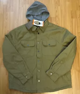 Jachs Men's Sherpa Lined Canvas Shirt Jacket (2XL, Camel) - Picture 1 of 10