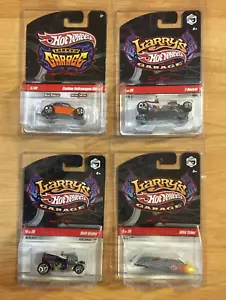 Lotto Hot Wheels Larry's Garage T-Bucket, Wild Thing, VW personalizzato, Shift Kicker - Foto 1 di 7