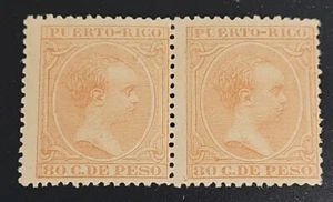 FRANCOBOLLO PUERTO RICO SCOTT #131 NUOVO DI ZECCA COPPIA MAI INCERNIERATA - Foto 1 di 2