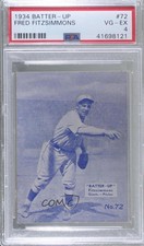 1934-36 National Chicle Batter-Up R318 Freddie Fitzsimmons #72 PSA 4